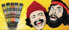 G-Rollz Amsterdam product display with cartoon characters on a yellow background